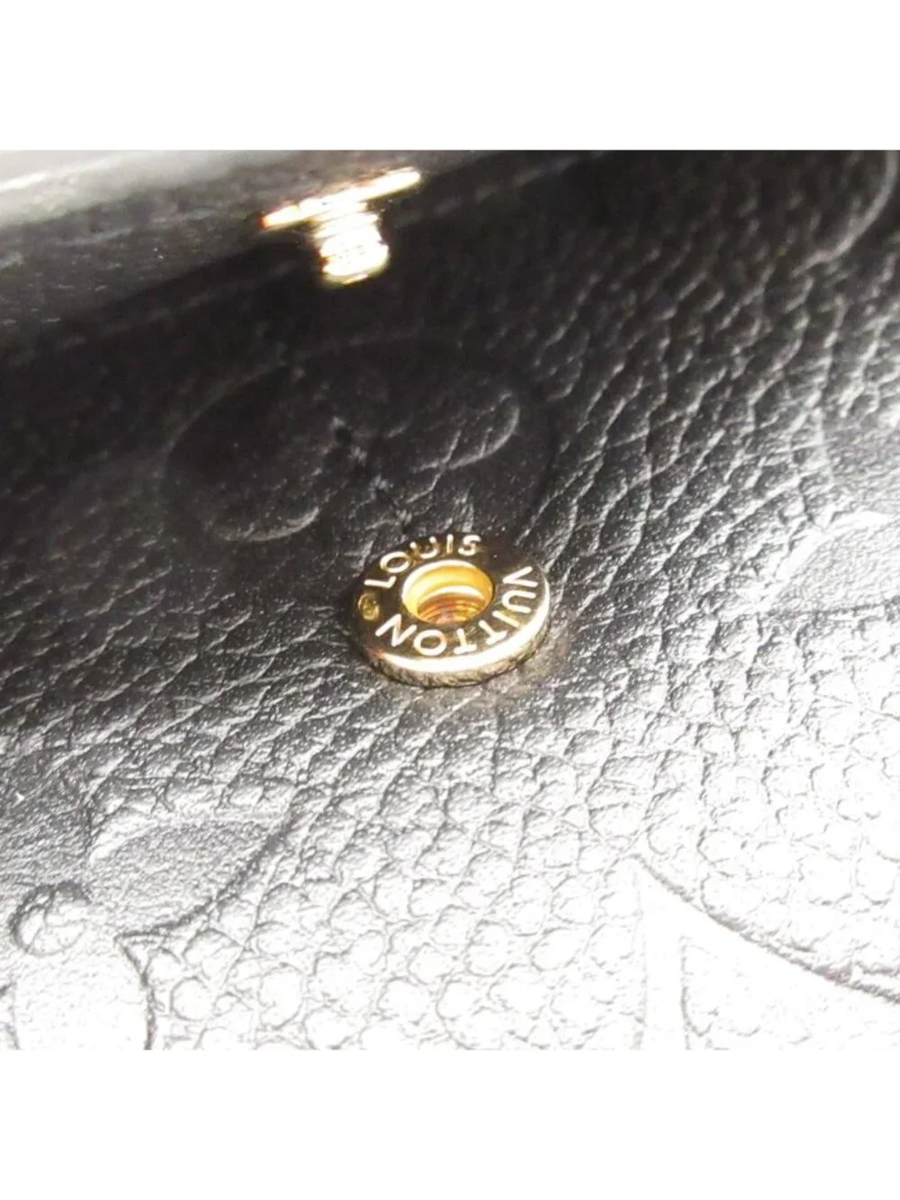 Louis Vuitton Wallet Monogram Empreinte Portefeuille Sarah Noir Leather Cowhide